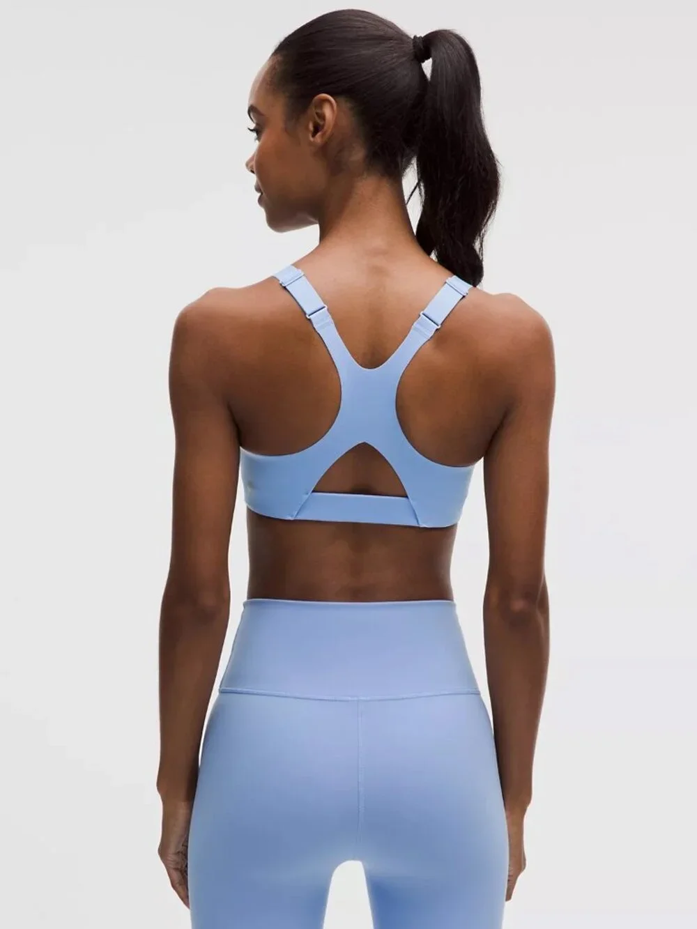 NWT lululemon Square-Neck Sports Bra Med. Support, B/C cup Sinatra Blue Size 10